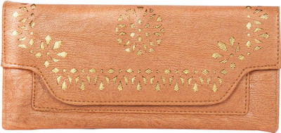 

DN CREATION Women Beige Genuine Leather Wallet(5 Card Slots), Biege