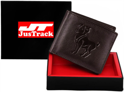 

Justrack Men Casual Brown Genuine Leather Wallet(1 Card Slot)