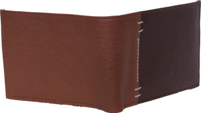 

skkfashion Men Formal Brown Artificial Leather Wallet(3 Card Slots), Brown;tan