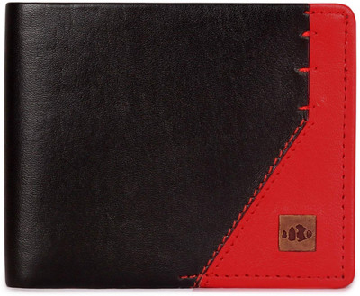 

The Clownfish Men Casual Red, Black Genuine Leather Wallet(4 Card Slots)
