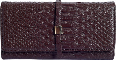 

Lino Perros Women Evening/Party Brown Artificial Leather Wallet(2 Card Slots)