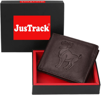 

Justrack Men Casual Brown Genuine Leather Wallet(4 Card Slots)