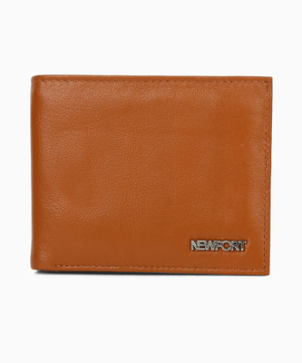 

Newport Men Tan Genuine Leather Wallet(4 Card Slots)