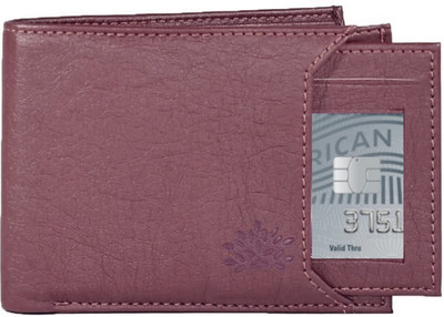 

COST TO COST Men Casual Maroon Genuine Leather Wallet(10 Card Slots), Maroon brown
