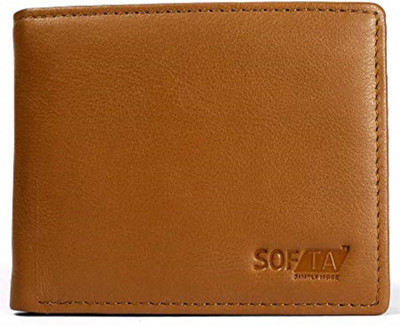 

Softa Men Casual Tan Genuine Leather Wallet(2 Card Slots)