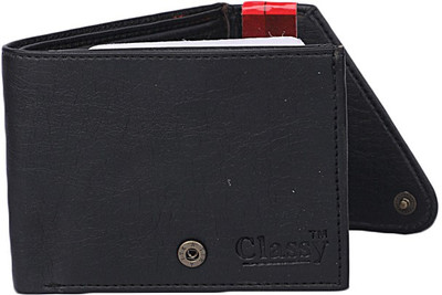 

bagesi Men Casual Black Artificial Leather Wallet(4 Card Slots)