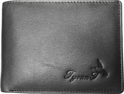

TyranT Men Formal Black Genuine Leather Wallet(6 Card Slots)