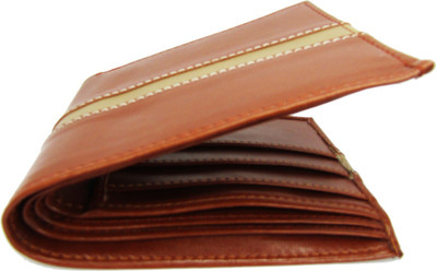 

FERRET Boys Casual Tan Artificial Leather Wallet(8 Card Slots)