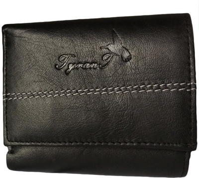 

TyranT Men Black Genuine Leather Wallet(6 Card Slots)