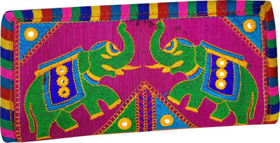 

Lelys Women Ethnic Multicolor Canvas Wallet(5 Card Slots), Multi