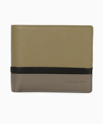 

Newport Men Multicolor Genuine Leather Wallet(4 Card Slots), Olive;black & gret