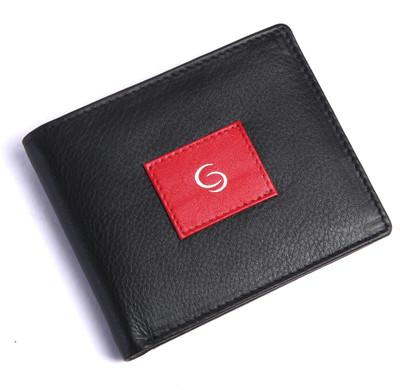 

GETOREE Men Casual Black Genuine Leather Wallet(3 Card Slots)