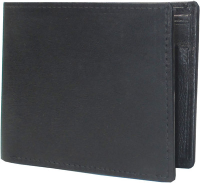 

Zubron Men Casual Black Genuine Leather Wallet(3 Card Slots), Blk034