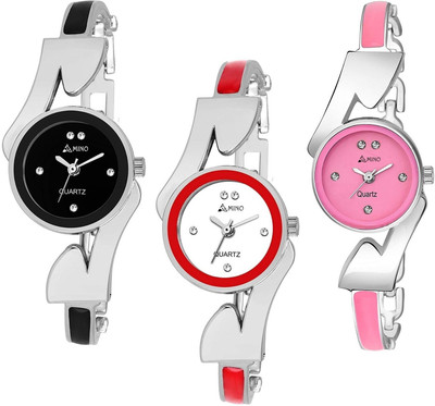 

Amino A-LADIES-1062 DESIGNER PACK OF 3 ANALOG WATCH FOR GIRLS AND WOMEN Watch - For Girls