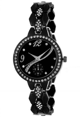 

Rage Enterprise New Designer Fancy Riched Look Braselate Type Diamond Stylish Women Watch - For Girls