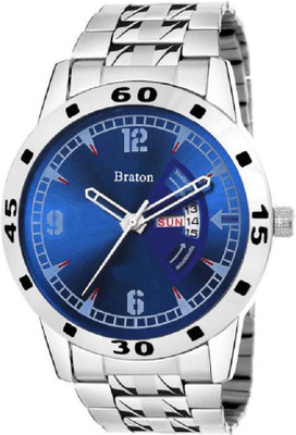 

Braton BT1916SM04 Master piece blue dial stainless steel strap Day & Date function wrist Watch - For Men
