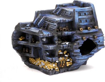 

Penn-Plax Pirate Treasure Ship Stern Laterite Unplanted Substrate(Multicolor)