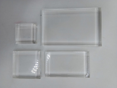 

ELEGANZA Clear Stamping Acrylic Block for Clear Stamp (Set of 4)