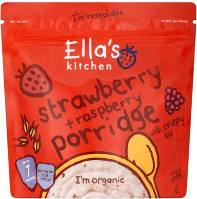 

Ella's Kitchen Strawberry + Raspberry Porridge 175g Cereal(175 g, 7+ Months)