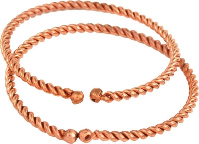 Dzinetrendz Copper Copper Kada(Pack of 2)