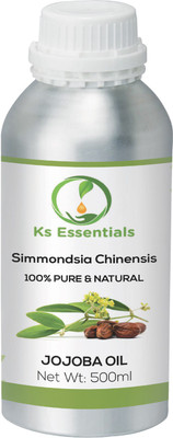 

Ks Essentials 100% Pure Jojoba Carrier Oil Natural & Therapeutic Grade For Aromatherapy,skin And Hair Growth (500ml)(500 ml)