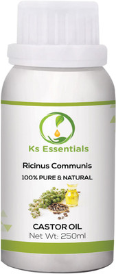 

Ks Essentials 100% Pure Castor Carrier Oil Natural & Undiluted ( 250ml ) Hair Oil(250 ml)
