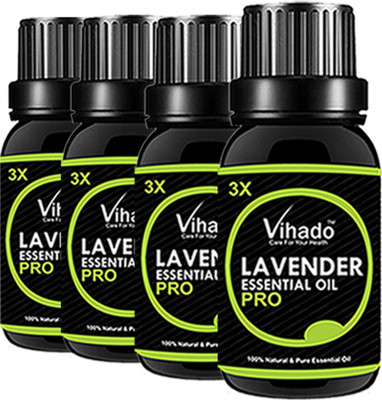 

VIHADO 100% pure and natural lavender oil 3X PRO (10 ML) (PACK OF 4)(10 ml)