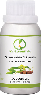 

Ks Essentials 100% Pure Jojoba Carrier Oil Natural & Therapeutic Grade For Aromatherapy,skin And Hair Growth (250ml)(250 ml)