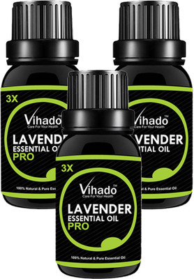 

VIHADO Lavender Pure Essential OiL 3X PRO - 10 ML (Pack of 3)(10 ml)