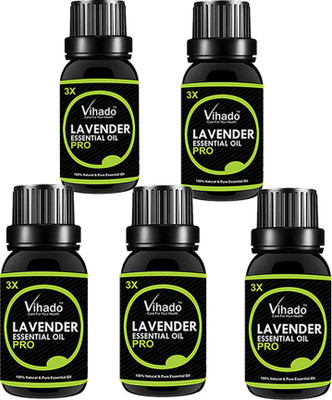 

VIHADO Lavender Pure Essential OiL 3X PRO - 30 ML (Pack of 5)(30 ml)