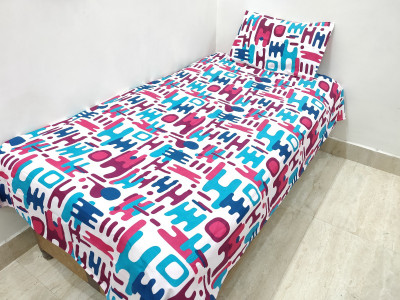 

SINGHS VILLAS DECOR 144 TC Polycotton Single Printed Bedsheet(Pack of 1, Multicolor)