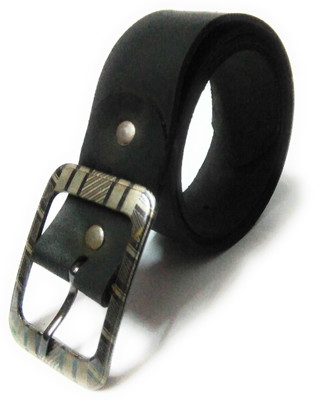 

HUNK Men Casual Black Genuine Leather Belt