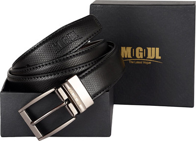 

Mogoul Men Formal Black, Brown Artificial Leather Reversible Belt, Mogoul-rpublack-201801