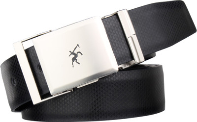 

Urban alfami Men Casual Black Texas Leatherite Reversible Belt