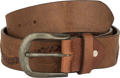 

FRONC Men Casual, Party, Evening Brown Genuine Leather Belt