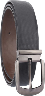 

LIMERENCE Men Formal Black Genuine Leather Reversible Belt