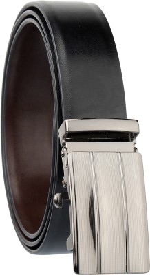 

Urban alfami Men Casual Black Texas Leatherite Reversible Belt