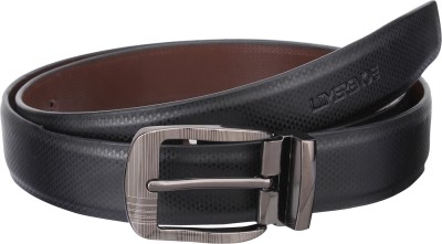 

LIMERENCE Men Formal Black Genuine Leather Reversible Belt