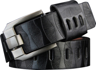 

Taslar Men Casual Black Artificial Leather Belt