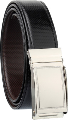 

Urban alfami Men Casual Black Texas Leatherite Reversible Belt