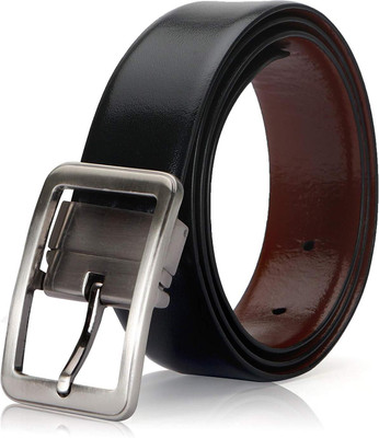 

Urban alfami Men Formal Black Texas Leatherite Reversible Belt