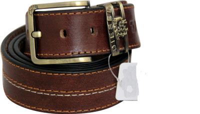 

DN ENTERPRISES Men Casual Brown Genuine Leather Belt