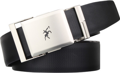 

Urban alfami Men Party Black Texas Leatherite Reversible Belt