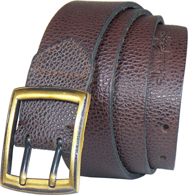 

Honey Badger Men & Women Brown Genuine Leather Belt
