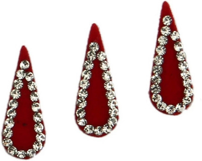 

beauty gold tilak bindi for beautiful lady & girl forehead, nails, tattooing Maroon Bindis(mugli marathi, bengali bindi, Bollywood style)