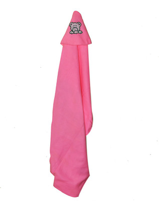 

Star Kids Self Design  Hooded Baby Blanket(Fur, Light Pink