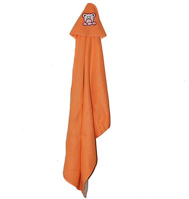 

Star Kids Self Design  Hooded Baby Blanket(Fur, Orange