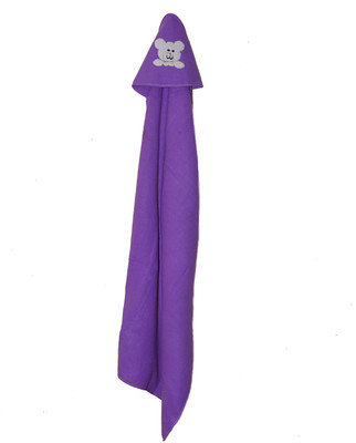 

Star Kids Self Design  Hooded Baby Blanket(Fur, Purple