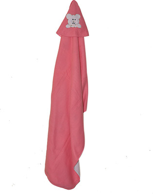 

Star Kids Self Design  Hooded Baby Blanket(Fur, Pink
