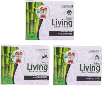 

TCM Detox Foot Patch Black & Oily Toxins Come Out From Volal. Pack of 3(10 ml)